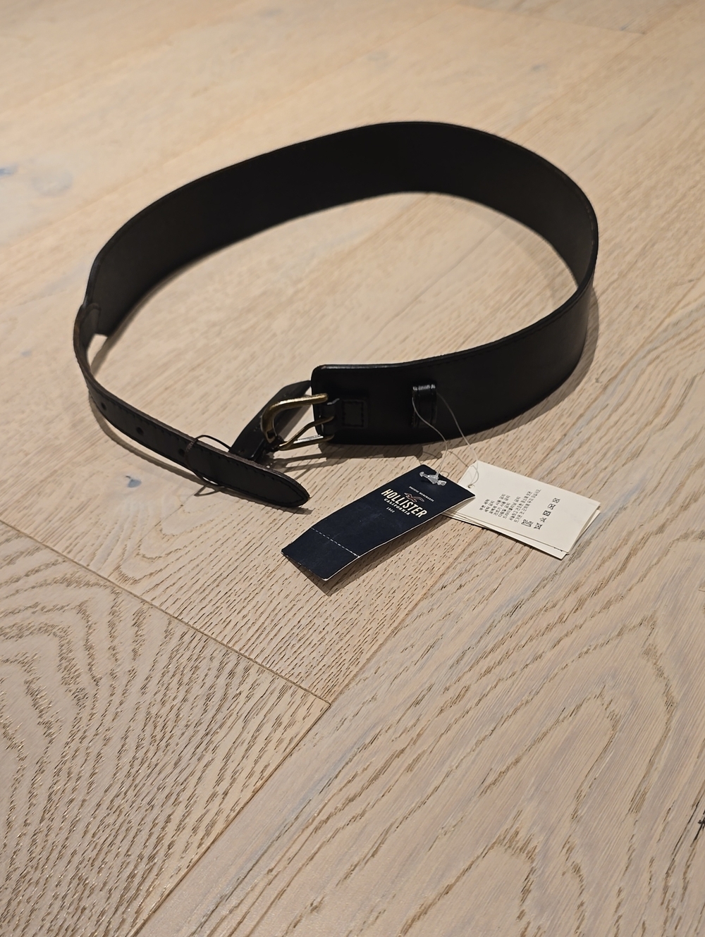 Hollister Women's Black Leather Belt
